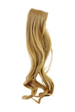 WIG ME UP - Breite Extension mit 2 Clips Strähne Haarverlängerung Haarteil Highlight wellig 45cm / 18inch Blond YZF-P2C18-86 von WIG ME UP