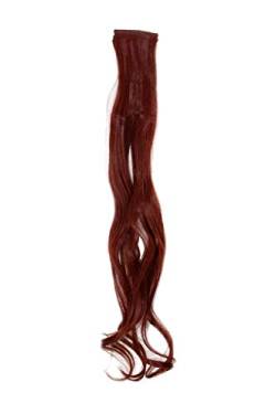 WIG ME UP - Breite Extension mit 2 Clips Strähne Haarverlängerung Haarteil Highlight wellig 63cm / 25inch Rot YZF-P2C25-35 von WIG ME UP