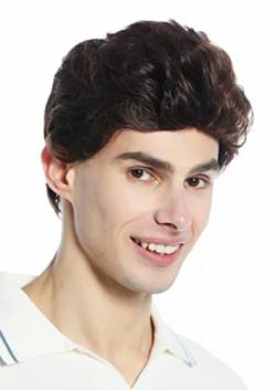 WIG ME UP - DW1333A-6T30 Perücke Herren Damen unisex kurz leicht gewellt Tolle Kastanie Braun Mix von WIG ME UP