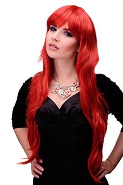 WIG ME UP - Damenperücke Rot Knallrot Rot-Mix Perücke mit wallendem, langen, welligem Haar ca. 80 cm lang 6311-137 von WIG ME UP