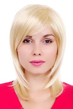 WIG ME UP - GFW349A-613E Perücke Wig sehr helle blonde glatte Haare 50cm von WIG ME UP