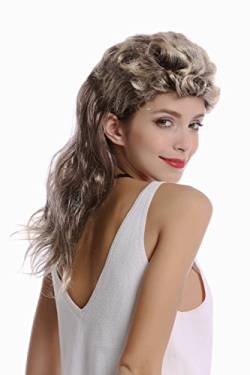 WIG ME UP - H20-P02/P70TP4 Perücke Damen Herren Karneval Halloween Vokuhila Mullet braun blond gesträhnt toupiert 80er Proll von WIG ME UP