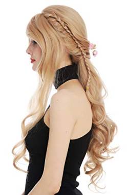 WIG ME UP - WL-5071LS-LF-24 Perücke Damenperücke Lace-Front lang wellig Locken aufwendig geflochten Blond von WIG ME UP