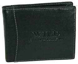 WILD THINGS ONLY !!! Herren Geldbörse Echt-Leder mit RFID-Schutz & Geschenkbox - Geldbeutel Brieftasche Portemonnaie von WILD THINGS ONLY !!!