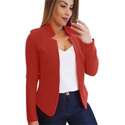 Damen Mantel Lang Elegant Blazer Pink Rock & Blazer Kombinationen Für Damen Kostüme & Blazer Für Damen Blazer Damen Sportlich Weiß Damen Blazer Sommer Women's Long Blazer Blazer Pink Pieces Blazer D von WILLBEST