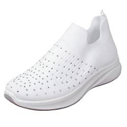 Herren Schuhe Sneakers Damen Bequem Slip On Sneakers Mesh Leichte Atmungsaktiv Freizeitschuhe Sneaker & Sportschuhe FüR Damen Freizeitschuhe Damen Sneaker Ohne SchnüRen Damen Plateau Sneaker GüNstige von WILLBEST