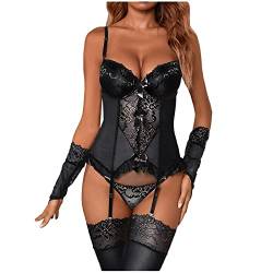 Sexy Dessous Damen Für Sex Unterwäsche Frauen Sexy Dessous Set Walkoverall Netzkleider Damen Unterhosen Damen Bauchweg Baumwolle Frottee Schlafanzug Damen Kleider Offener Schritt Unterhosen Festlich von WILLBEST