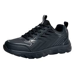 Sneaker Herren Schwarz Damen Turnschuhe Sportliche Laufschuhe SchnüRschuhe Atmungsaktive Outdoor Cross Trainer Zum Joggen Sneaker & Sportschuhe FüR Herren Jungen Sportschuhe Helle Sohle 37 Damen Snea von WILLBEST