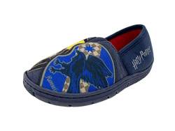 WILLIAM LAMB Harry Potter Hogwarts-Hausschuhe für Kinder, Jungen, Pantoletten, Größe 36-36, Blau - navy - Größe: 32 EU von WILLIAM LAMB