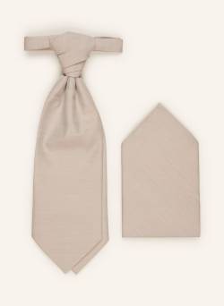 Wilvorst Set: Krawatte Und Einstecktuch beige von WILVORST