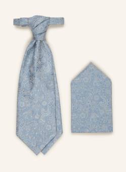 Wilvorst Set: Krawatte Und Einstecktuch blau von WILVORST