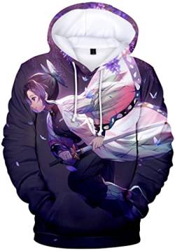 WINKEEY Herren Manga Hoodie Anime Nezuko Cosplay Kapuzenpullover Tanjiro Inosuke Zenitsu Oversized Pulli 3D Druck Fashion Streetwear, 30 XXL von WINKEEY