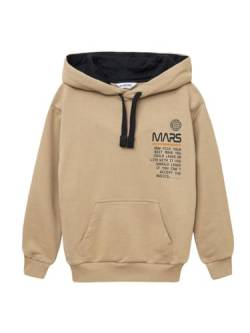 WINKIKI Kids Wear Kinder Teenager Unisex Jungen Madchen Kapuzenpulli Kapuzenpullover Pullover Rundhals Langarm Hoodie aus hochwertiger Baumwolle - Beige - 158 von WINKIKI Kids Wear