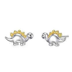 WINNICACA Dinosaurier Ohrringe Hypoallergene Dino Ohrstecker 925 Sterling Silber Schmuck für Frauen Teen Mädchen Geburtstag von WINNICACA