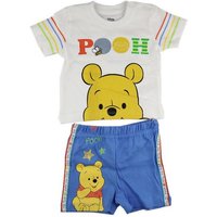 WINNIE POOH Kurzarmwickelbody Winnie der Pooh Baby Sommerset T-Shirt plus Shorts Gr. 62 bis 86 von WINNIE POOH