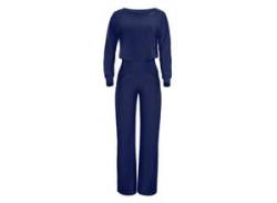 Jumpsuit WINSHAPE "JS101LSC" Gr. M, Normalgrößen, blau (dark blue) Damen Overalls Functional Comfort von WINSHAPE