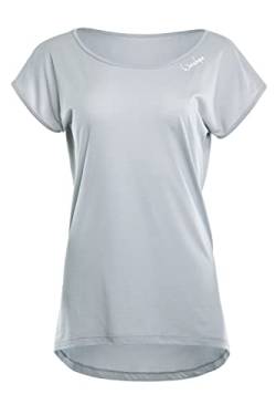 Winshape Damen Ultra leichtes Modal-Kurzarmshirt mit abgerundetem Saum MCT013 T-Shirt, COOL-Grey, XS von WINSHAPE