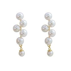 Trendy Süße Perle Anhänger Tropfen Ohrringe for Frauen Mode Elegante Hängende Ohrring Hochzeit Schmuck von WIPPWER