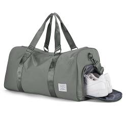 WISEPACK Sporttasche für Damen, Reisetasche, Sporttasche, Wochenende, Übernachtung, Handgepäcktasche, H2-Dunkelgrün, L, Turnbeutel von WISEPACK