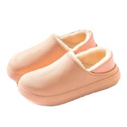 Hausschuhe Damen Herren Winter, Schlappis Wolken Damen Original Winter, Rutschfeste Leichte Wasserdicht Schlappen (Rosa-A, Erwachsene, Damen, 38, Numerisch (von/bis), EU Schuhgrößensystem, 39, M) von WIWIDANG