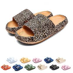 Pummy Original Damen Pummy Hausschuhe, Pummy Latschen Original Damen, Cozislides Original Damen (leopard, adult, women, numeric_44, numeric_range, eu_footwear_size_system, numeric_45, medium) von WIWIDANG