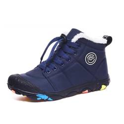 WIWIDANG BarfußSchuhe Kinder Winter, Freiluftkind Kinder BarfußSchuhe Winter, BarfußSchuhe Winter Herren Daman (Blau, Jugendliche, Damen, 30, Numerisch, EU Schuhgrößensystem, M) von WIWIDANG