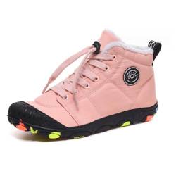 WIWIDANG BarfußSchuhe Kinder Winter, Freiluftkind Kinder BarfußSchuhe Winter, BarfußSchuhe Winter Herren Daman (Rosa, Jugendliche, Damen, 31, Numerisch, EU Schuhgrößensystem, M) von WIWIDANG