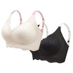 WIWIDANG Elrosoy Jelly Gel Shaping BH, Elrosoy Jelly Gel Formender BH für Frauen, Wireless Jelly Gel Breathable Shaping Bras (DE/NL/SE/PL, Alphanumerisch, L, Regular, Regular, 2 Stück Stil-C) von WIWIDANG