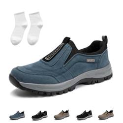 WIWIDANG Hatme Orthopädische Wanderschuhe Herren-Sportschuhe, atmungsaktive Freizeitschuhe, orthopädische Schuhe (Navy blau, Erwachsene, Herren, 39, Numerisch, EU Schuhgrößensystem, M) von WIWIDANG