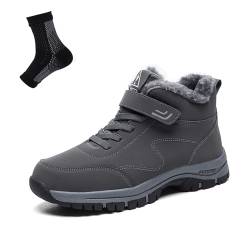 WIWIDANG Orthoboots Pro - Ergonomische Winterstiefel, Wärmend Rutschfest Wasserdicht Winterschuhe Winterstiefel Schneestiefel Boots (Grau, Erwachsene, Damen, 44, Numerisch, EU Schuhgrößensystem, M) von WIWIDANG