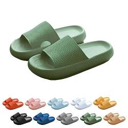 WIWIDANG Pummy Original Damen, Original Wolken Schuhe, Non Slip Super Comfy Cloud Cushion Slide (Typ D – GrüN, Erwachsene, Damen, 36, Numerisch (von/bis), EU Schuhgrößensystem, 37, M) von WIWIDANG