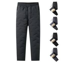 WIWIDANG Unisex Lambswool Fleece-Lined Joggers, Unisex Fleece Jogging Bottoms, Fleecegefütterte Jogginghose (DE/NL/SE/PL, Alphanumerisch, L, Regular, Regular, Grau B) von WIWIDANG