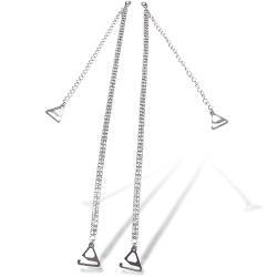 1 Paar Kristall Perlen BH- Träger BH Tops Schulter Gurt Anti Slip Abnehmbare BH Gürtel Ersatz für BH Tops Kleid von WKRTDY