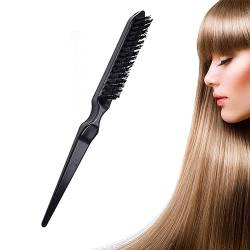 WKRTDY Professionelle Wildschweinborsten Haarbürste mit Toupier- und Tail Comb Funktion für Männer und Frauen - ideal für den Salongebrauch Perfekt zum Stylen und Entwirren von Haaren von WKRTDY