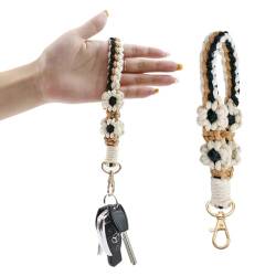 WKRTDY Schlüsselband für Mobiltelefone & Schlüsselanhänger im Boho-Stil, verstellbar und abnehmbar, 1 Stück, Kurz, tolles Mädchen Geschenk für Frauen, für die meisten Smartphones und Schlüssel von WKRTDY