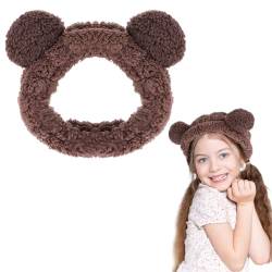 WLLHYF Bären-Spa-Stirnband niedliches Gesichtswasch-Stirnband Hautpflege modisches Haarband Gesichtswaschen Make-up Haarreifen Tier-Kopfband Haar-Accessoires für Erwachsene und Kinder (Froschstil 3) von WLLHYF