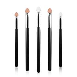 WLLHYF Make-up Pinsel Set Lidschatten Applikatoren Schwamm Lidschatten Pinsel Sets Wiederverwendbar Waschbar Professionelle Lidschatten Applikator Pinsel Set (5pcs, Schwarz) von WLLHYF