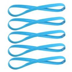 Stirnband Damen 5Pcs Candy Farbe Frauen Männer Yoga Haar Bands Sport Stirnband Mädchen Sport Anti-slip Elastische Gummi Schweißband Fußball laufen (Color : Sky blue 5Pcs) von WLTYSM