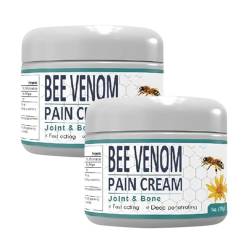 Bboji Bienengift-Schmerz- und Knochenheilungscreme, neuseeländische Bienengift-Gelenk- und Knochentherapie-Creme, Bboji Bienengift-Gel-Gelenk- und Knochentherapie (2 STÜCK) von WLWWCX