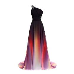 WMAJ Damen Farbverlauf Unendlich Abendkleid Brautjungfer Brautkleider Frauen Convertible Multi-Way Kleider Sommerkleider Strandkleid Cocktailkleid Mutterschaft Fotografie Kleid,Colorfula,L von WMAJ