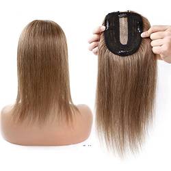 Perücken 10x12cm Haar Topper Seidenbasis Echthaar Perücken für Frauen Maschine Haarteil Clip In Haarverlängerungen Spitzenperücken von WMQWLGOF