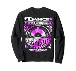 Dance in Boogie Wonderland – Vinyl Dream Sweatshirt von WOAH MANATEE