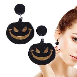 Halloween Ohrringe | Tropfen baumelnde Halloween-Ohrringe für Frauen | Ohrhänger-Set mit Halloween-Thema für Töchter und Mädchen Wobblo von WOBBLO