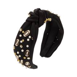 Strass-Haarband | Elastisches Haarband für Damen | Dehnbares weiches Stirnband mit Strass für Party, Dating, Urlaub, Strand Wobblo von WOBBLO