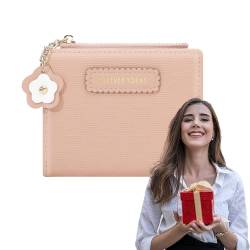 WOBBLO Damen Geldbörse - Multi-Card-Brieftaschen-Indexer-Geldbörse - Indexer-Geldbörse mit Ausweisfenster, Geldbörsen-Clutch-Organizer mit Reißverschlusstasche von WOBBLO