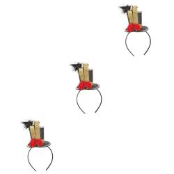 WOFASHPURET 3St Hut-Stirnband Karnevals-Zylinder-Stirnband Karneval-Zylinder für Kinder fasching haarreif faschingshaareif Kleidung Cosplay-Stirnbänder Haarband Erwachsener Haarschmuck bilden von WOFASHPURET