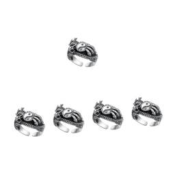 WOFASHPURET 5St Tai-Chi-Drachenring vintage rings fingerring männerringe earrings for men mens rings Herrenring Ringe für Männer Ringschmuck Modeschmuck künstlich einzelner Ring Mann Kupfer von WOFASHPURET