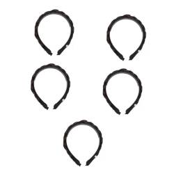 WOFASHPURET 5st Stirnband Mit Perlenperücke Perlenkopfschmuck Frauen Kopfschmuck Geflochtenes Stirnband Statement-stirnbänder Für Frauen Haar Ausgabekarte Chemische Faser Damen von WOFASHPURET