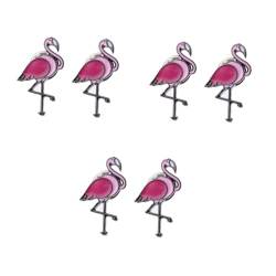 WOFASHPURET 6 Stk Flamingo Broschennadeln Korsage Clips Brosche Flamingo-Brosche shöne bescherung small gifts große Broschen für Frauen Cartoon-Brosche kreative Brosche Erdbeere Stift Popcorn von WOFASHPURET