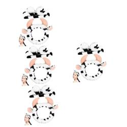 WOFASHPURET 8 Stk Dreidimensionales Kuh-stirnband Make-up-stirnband Tiere Hautpflege-stirnband Spa-stirnband Make-up Stirnband Tier Cartoon-stirnband Stirnband Machen Zubehör Drucken Stoff von WOFASHPURET